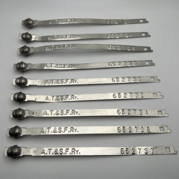 Atchison Topeka and Santa Fe Railway Box Car Door Security Seals A.T. & S.F.RY. - Picture 1 of 11